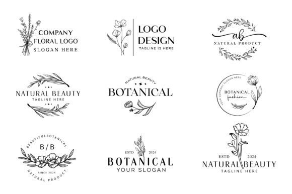 Download Botanical &amp; Floral Logo - Botanical Collection