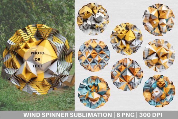 Download Wind Spinner 3D Geometric Shape - Premium Resources
