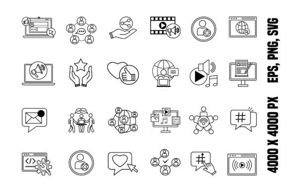 Download Social Media Icons Set - Icon Collection