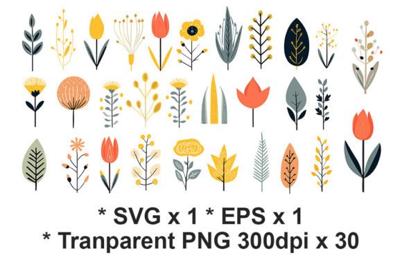 Download Botanical Clipart Bundle EPS SVG PNG - Botanical Collection