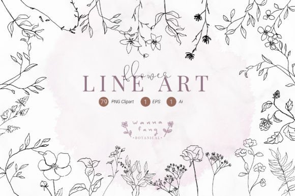 Download Line Art Botanical Flower Clipart, PNG - Botanical Collection