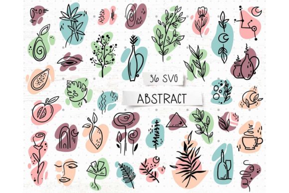 Download Abstract Boho Simple Shapes SVG Bundle - Abstract boho Collection