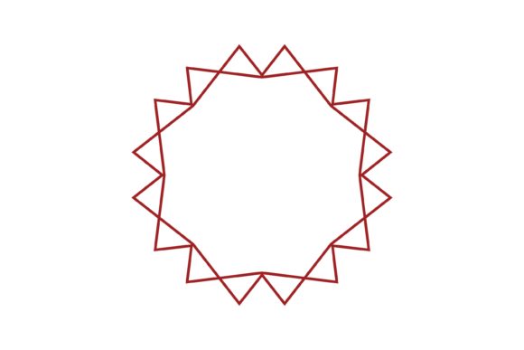 Download Simple Shapes Red Outline Abstract Icon - Icon Collection