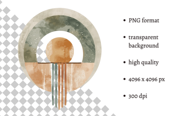Download Abstract Boho Shape PNG Clipart - Abstract boho Collection
