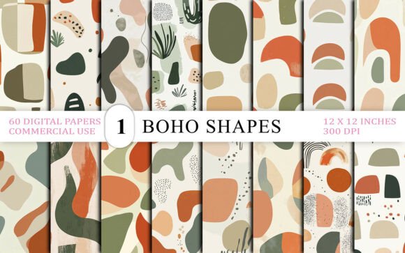 Download Abstract Boho Shapes Background - Abstract boho Collection