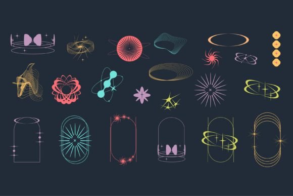 Download 22 Y2k Aesthetic Shape Geometric Shape - Geometric shape Collection